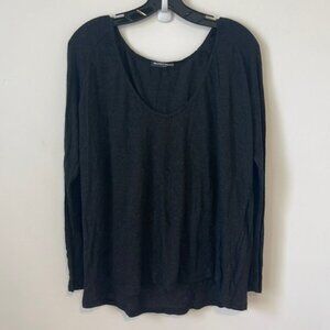 Brandy Melville Flowy Dark Grey Top